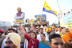 Cm mann Rally in mohali