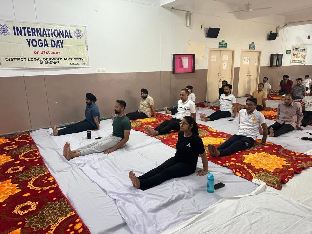 Jalandhar session court yoga day Jalandhar session court yoga day