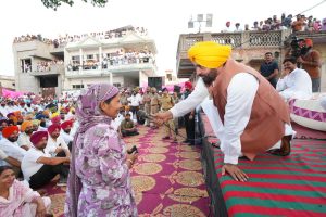 Cm mann visit Fatehgarh sahib