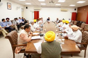 Minister's meeting in chandigarh