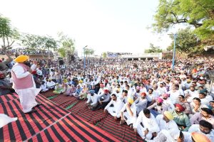 CM Mann lok milni in bathinda