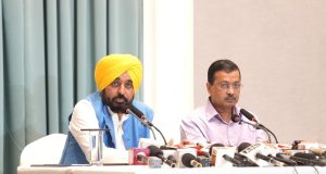 Cm Mann and kejriwal visit amritsar