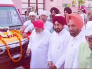 MP Charanjit Singh Channi donated an ambulance to the Charitable Hospital located at Dera Sachkhand Ballan