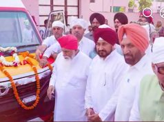 MP Charanjit Singh Channi donated an ambulance to the Charitable Hospital located at Dera Sachkhand Ballan