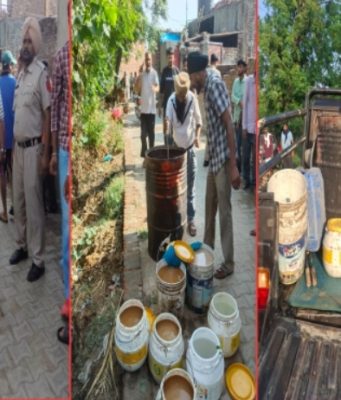 Excise department seizes Lahan & Illicit Liquor