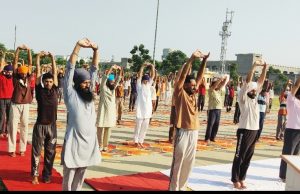 Inmates at Central Jail, Sri Goindwal Sahib Perform Yoga on International Yoga Day
