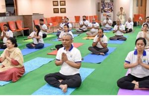 12th International Day of Yoga Marked with Yoga Session at National Media Centre, New Delhi