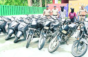 Crime Branch ने 6 वाहन चोरों को किया गिरफ्तार, 14 चोरी के वाहन बरामद