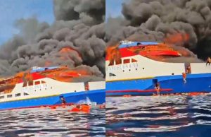 280 यात्रियों से भरे जहाज में लगी भीषण आग: जान बचाने के लिए कूदे लोग, 100 से ज्यादा लापता