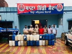 अमृतसर में 11 हजार लीटर लाहन बरामद:9 ड्रम जब्त; तिरपालों से ढककर छिपाए थे, आबकारी विभाग ने मौके पर की नष्ट