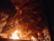 Jalandhar में रबड़ फैक्ट्री में लगी आग, टायर जले:शार्ट सर्किट का शक, फायर ब्रिगेड कर्मी बोले- नहीं थे सेफटी उपकरण