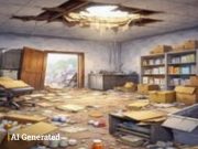 Zirakpur में दवा गोदाम में छत तोड़कर चोरी:फर्नीचर, रिकॉर्ड और बाथरूम फिटिंग चुराई; सीसीटीवी फुटेज खंगाल रही पुलिस