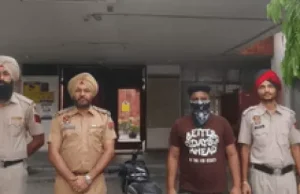 Jalandhar में फिरौती गैंग का मददगार गिरफ्तार:वारदात में इस्तेमाल बाइक की फर्जी नंबर प्लेट बनाई; दुकानदारों को सख्त चेतावनी