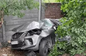 Jalandhar में 2 कारें भिड़ी, 4 की मौत:इनमें एक ही परिवार के 3 लोग शामिल, 5 घायल; बेकाबू बलेनो डिवाइडर पार कर क्रेटा से टकराई