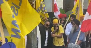 Khalistanis in Canada tore Indian flag: Protesters gather outside Indian Embassy in Vancouver