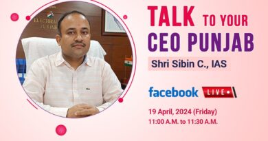 Unique Initiative: Punjab’s CEO Sibin C to go live on Facebook on April 19