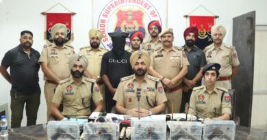 JALANDHAR RURAL POLICE BUSTS INTERSTATE ARMS SMUGGLING GANG; SEIZES 5 PISTOLS