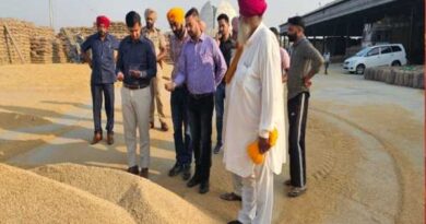 Paddy Procurement Process ; Rs. 609 Crore Payment Made to Farmers in Jalandhar District