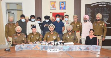 PUNJAB POLICE BUSTS ARMS SMUGGLING MODULE BACKED BY FOREIGN BASED SMUGGLERS; SIX HELD