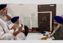 Sukhbir Badal awaits sentence at Sri Akal Takht Sahib; arrives in wheelchair