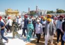 AAP convener Arvind Kejriwal and CM Bhagwant Mann pay obeisance at Sri Harmandir Sahib, Bhagwan Valmiki Tirath Sthal and Sri Durgiana Mandir