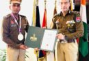 DGP GAURAV YADAV FELICITATES ASI ASHOK KUMAR WITH COMMENDATION DISC FOR EXCEPTIONAL ARTISTRY