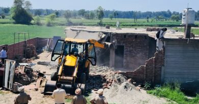 War against drugs: House of a drug paddler demolished in Ferozepur