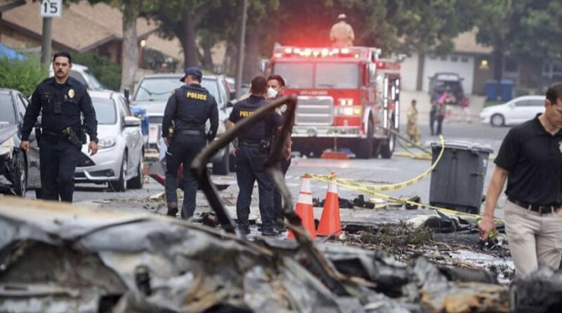 Several feared dead as plane crashes in San Diego, multiple homes catch fire