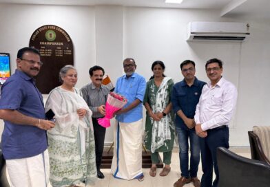 KERALA AGRICULTURE MINISTER VISITS PUNJAB STATE FOOD COMMISSION OFFICE