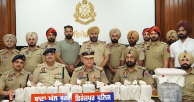 THREE HELD WITH 12.07 KG HEROIN, ₹25.12L DRUG MONEY IN FEROZEPUR