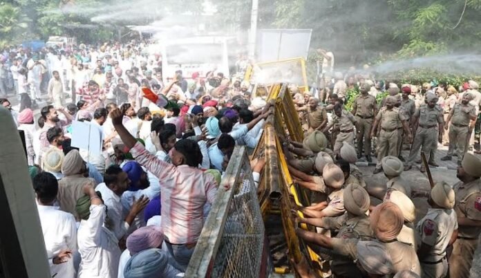 Congress protest against PSPCL in patiala