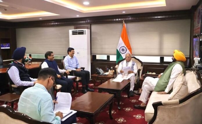 CM Mann Meeting With Manohar lal khattar